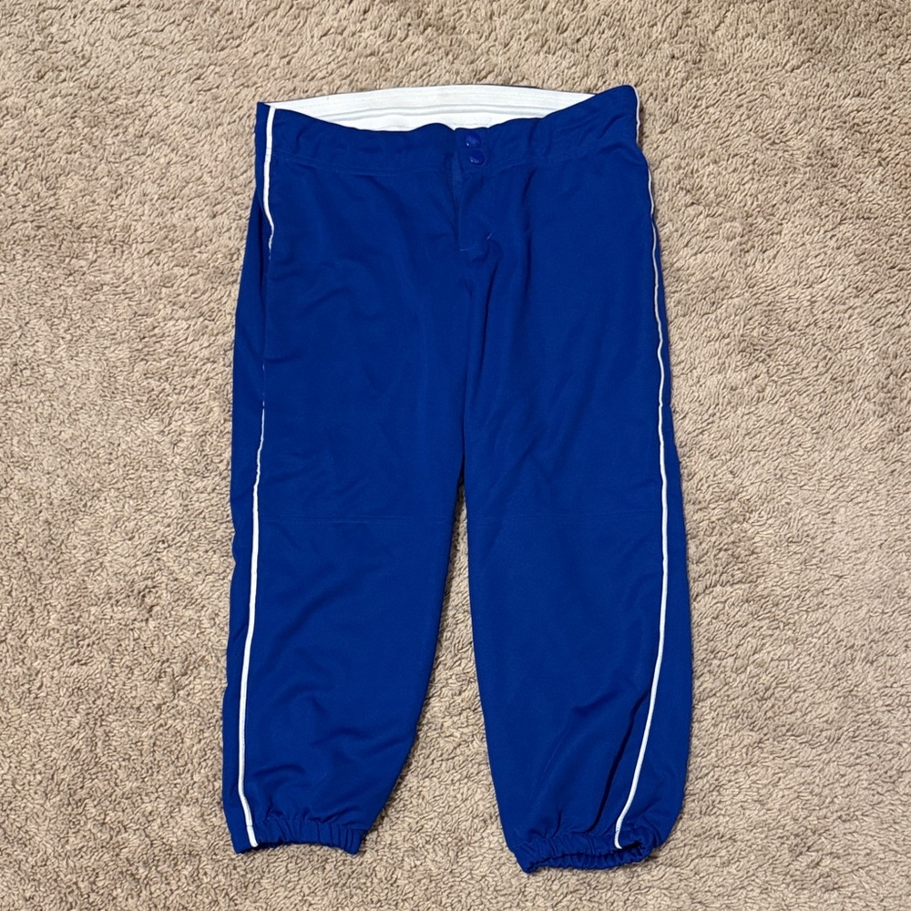 ROYAL BLUE CAPRI SOFTBALL PANTS